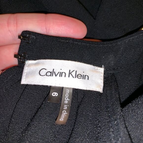 Black Calvin Klein dress size 6 - Picture 3 of 6